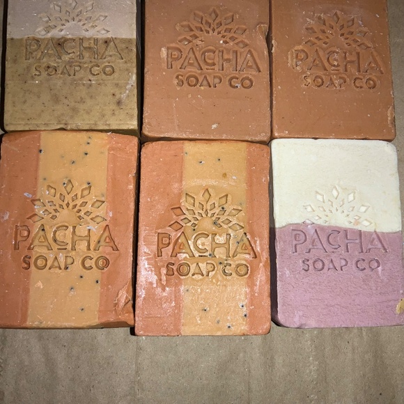 9 bars soap Pacha Soap Co. hand crafted scented made in US New earth tones - Picture 4 of 4